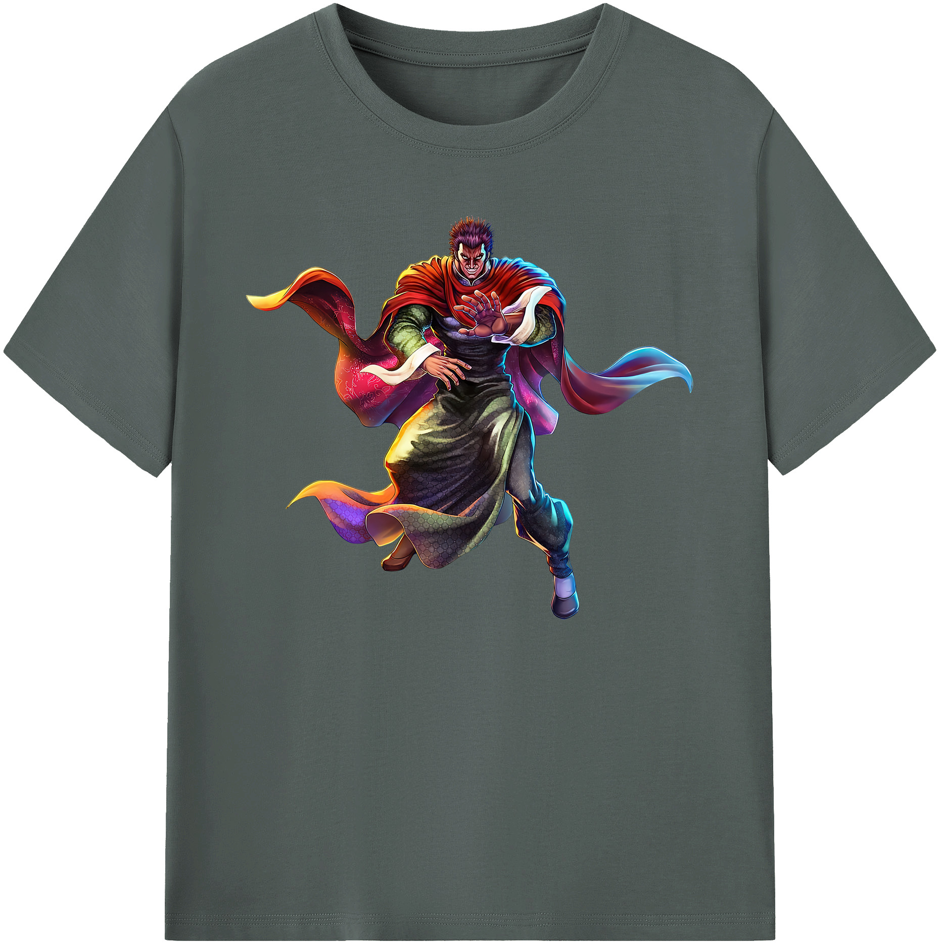 （画像用） 北斗の拳 Fist of the North Star 綿100％ メンズ半袖Tシャツ｜肌触りやわらか＆通気性